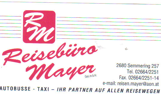 Logo Reisebüro Mayer druckfähige Auflösung